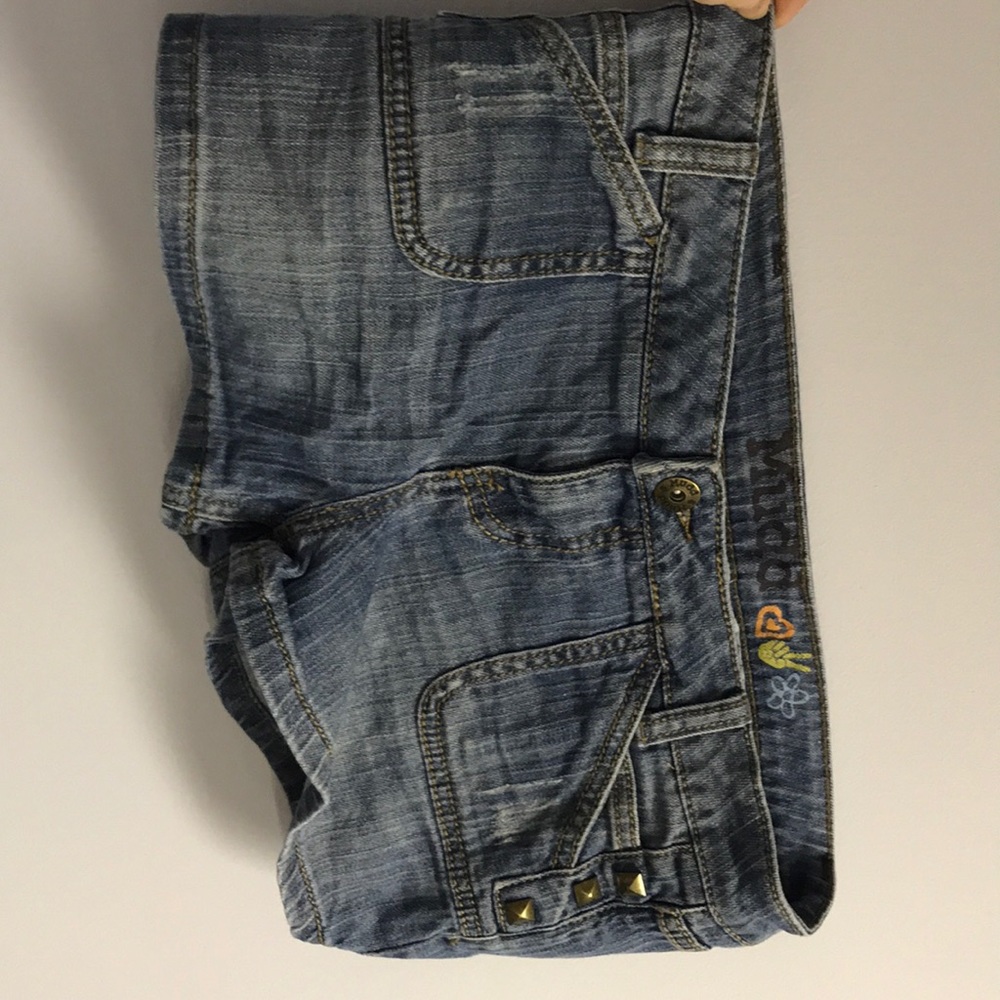 Denim shorts